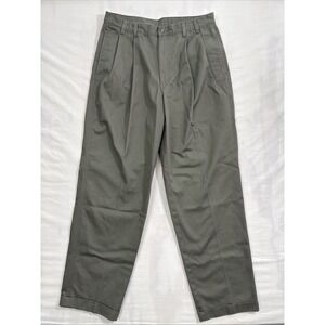 Jos A Bank Traveler Slim Fit Performance Chino Pants Green Gray Men Size 35x32